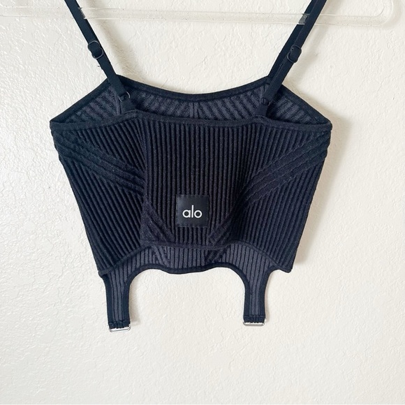 Alo Denim Knit Garter Tank size S - Picture 9 of 10